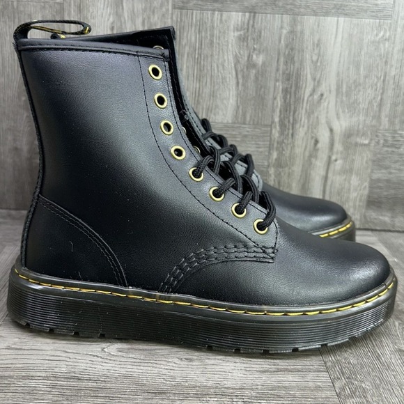 Dr. Marten's Shoes - Dr. Marten's Zavala Women's size 6 Black Leather Combat Boots